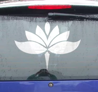 Jóga lótuszvirág autó matrica - TenStickers
