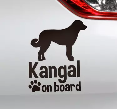 Kangal a fedélzeten állatfal matrica - TenStickers