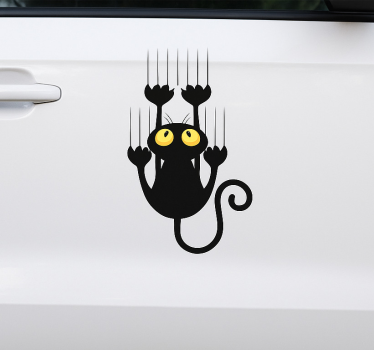 Vicces karcolós autó matrica - TenStickers