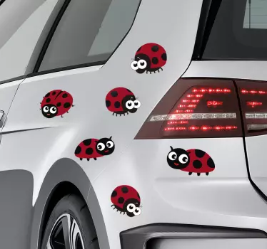Katicabogarak autó matrica készlet - TenStickers
