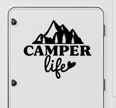 camper life lakókocsi matrica - TenStickers