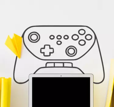 Kézzel rajzolt vázlat joystick playstation matrica - TenStickers