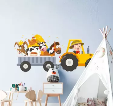 Kis gazda állatok játék matrica - TenStickers