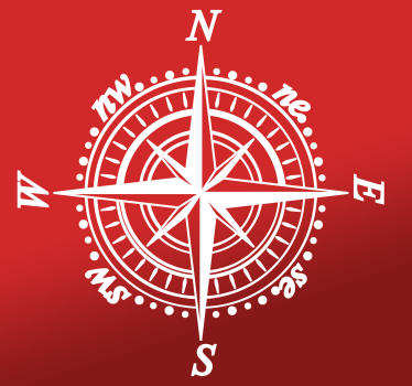 Klasszikus iránytű autó matrica - TenStickers