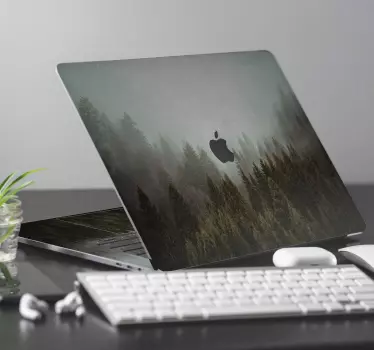 Ködös erdő fa mac matrica - TenStickers