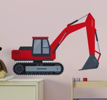 Kotrógép gyerekeknek gyerek hálószoba fali matrica - TenStickers