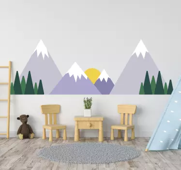 Kültéri természet táj fal matrica - TenStickers