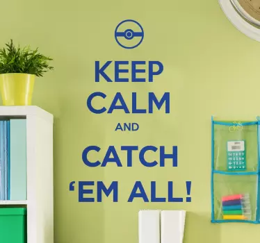 Légy nyugodt pokemon falmatrica - TenStickers