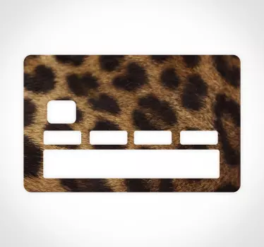 Leopárd mintás hitelkártya matrica - TenStickers