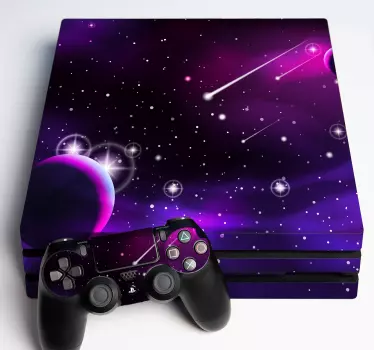 Lila univerzum témájú playstation 4 matrica - TenStickers