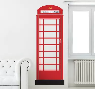 London piros telefondoboz fali matricája - TenStickers