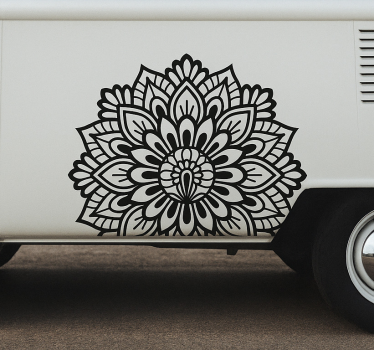 Lotus stílus mandala lakókocsi matrica - TenStickers