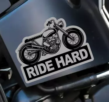 Lovagolni kemény motorkerékpár matricákat - TenStickers