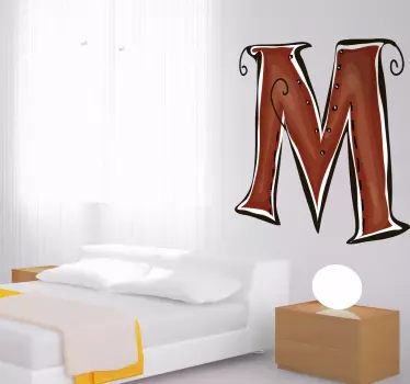 M betű matrica - TenStickers