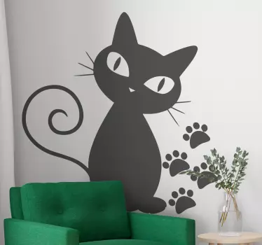 Macska és mancs nyomtatású kisállat matricák - TenStickers