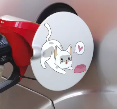 Macska tartály autó matrica - TenStickers