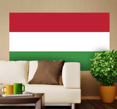 Magyar zászló matrica - TenStickers
