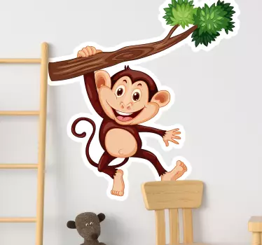 Majom ág illusztráció fal művészet - TenStickers