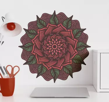 Mandala virágablak matrica - TenStickers