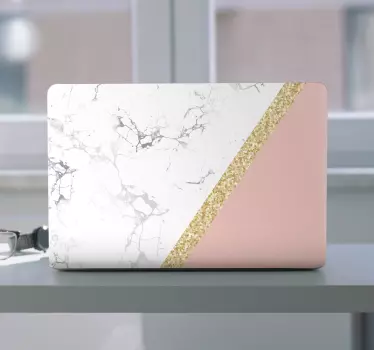 Márvány és csillogás matrica laptophoz - TenStickers
