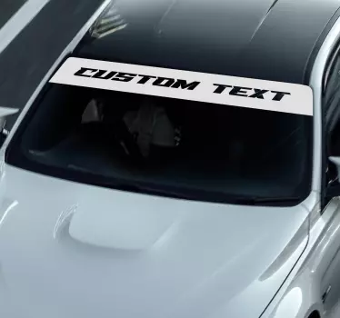 Matrica Autók egyedi egyszínű napellenző - TenStickers