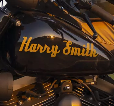 Matrica Személyre szabott motorkerékpár kalligrafikus - TenStickers