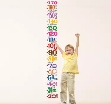 Mérőszalag gyermek fal matrica - TenStickers