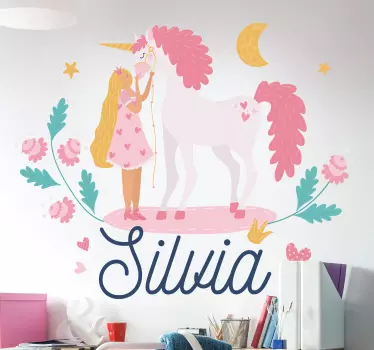 Mese egyszarvúak mese falmatrica - TenStickers