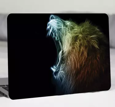 Modern oroszlán laptop bőr - TenStickers
