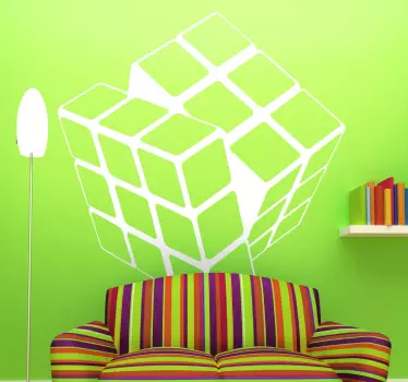 Monokróm rubik kocka matrica - TenStickers