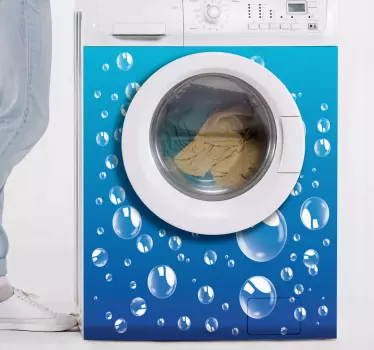 Mosógép buborékok készülék matricák - TenStickers
