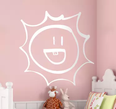 Mosolygó napsütés matrica - TenStickers