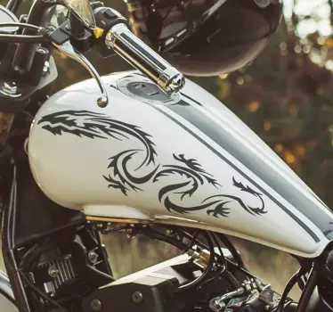 Motorkerékpár sárkányok vinyl matricákkal - TenStickers