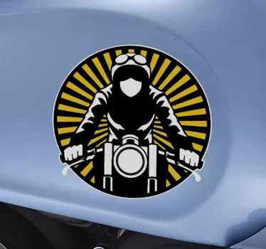 Motorkerékpáros vintage matricák - TenStickers