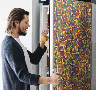 Mozaik mintás hűtőszekrény - TenStickers