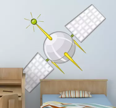Műholdas gyerekek matrica - TenStickers