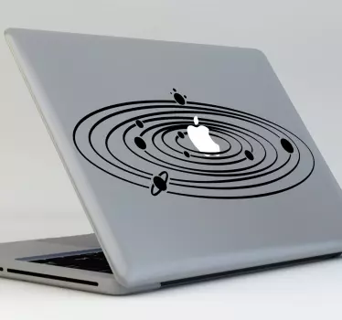Naprendszer alma macbook matrica - TenStickers