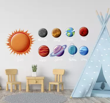 Naprendszer űr matrica - TenStickers