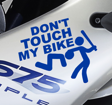 Ne nyúlj a motorkerékpár matricáimhoz - TenStickers