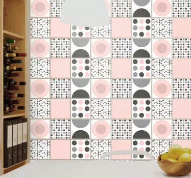 Nordic pattern cserepes transzfer - TenStickers