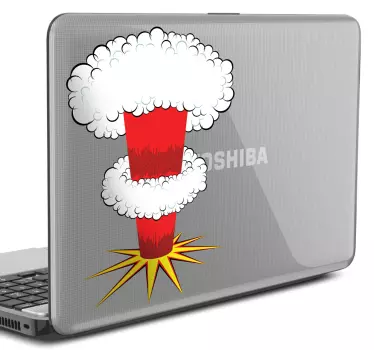 Nukleáris robbanás laptop matrica - TenStickers