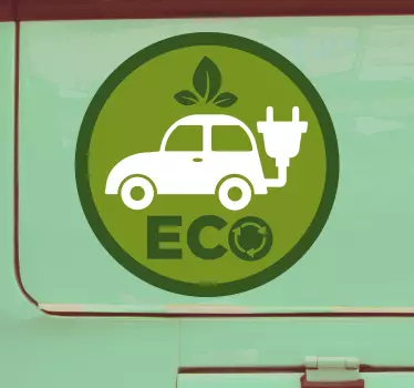 ökológiai autó matrica - TenStickers