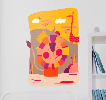 Oroszlánkirály gyerekek matrica - TenStickers