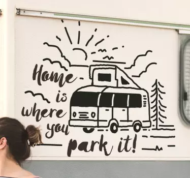 Otthon van, ahol parkolhat - TenStickers