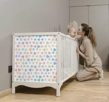 Pasztell gyerekes mintájú bútor matrica - TenStickers
