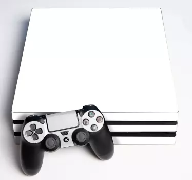 Ps4 tömör fehér playstation 4 matrica - TenStickers