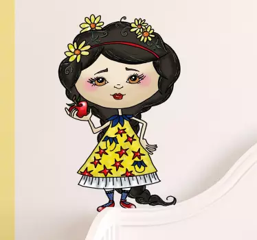 Rajzfilm alma lány matrica - TenStickers
