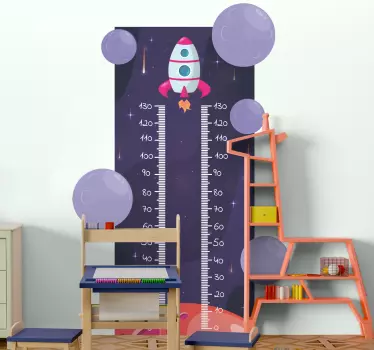 Rakéta magasság diagram matrica - TenStickers