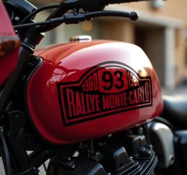 Rally szám monte-carlo Matrica Motorkerékpárok - TenStickers