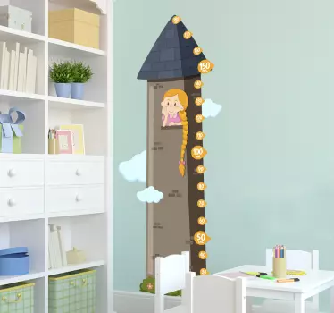 Rapunzel magasságdiagram matrica - TenStickers